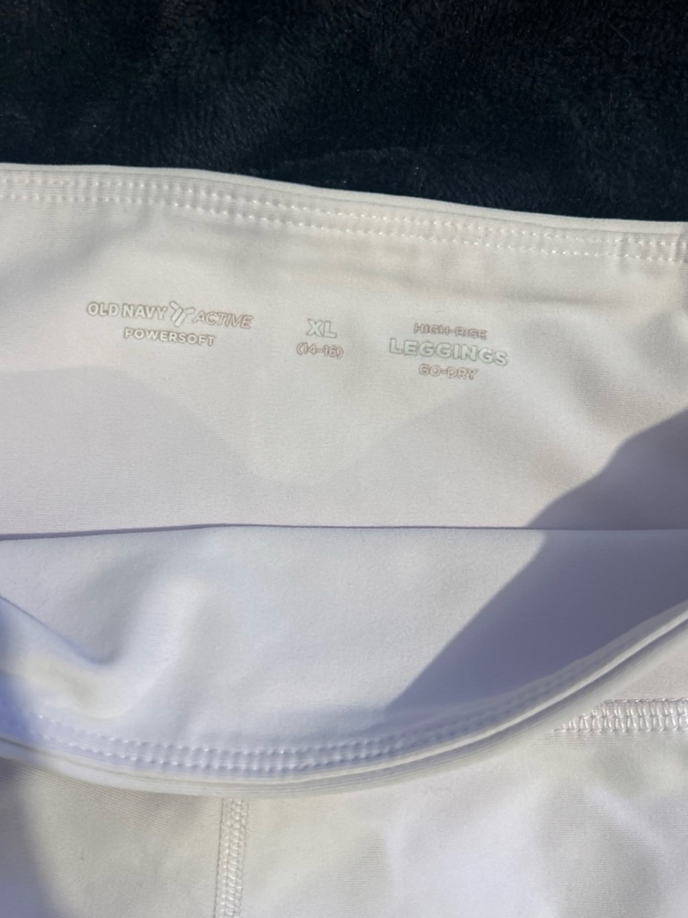 Old Navy White Leggings High-Rise Active